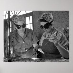 Pôster WW2 Mulheres Soldadoras: 1942