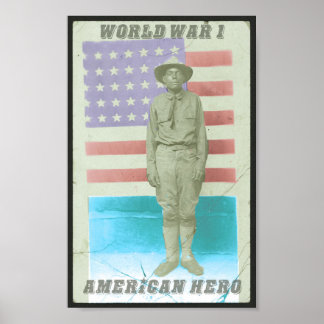 POSTER WWI - HERO AMERICANO