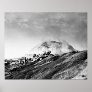 Pôster WWII Marines on Iwo Jima Beachhead