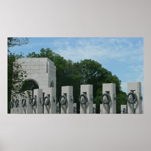 Pôster WWII Memorial Wredies II em Washington DC (Frente)