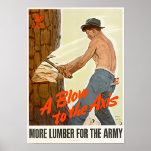Poster WWII Um sopro no eixo