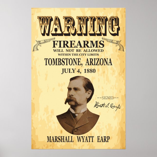 Poster Wyatt Earp Legal Fab Tombstone (Frente)