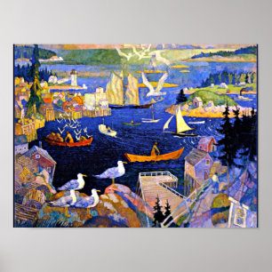 Poster Wyeth - O porto em Herring Cut