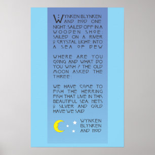 Pôster Wynken, Blynken e Nod