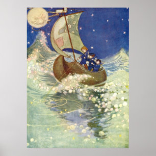 Poster Wynken, Blynken e Nod de Willie Pogány