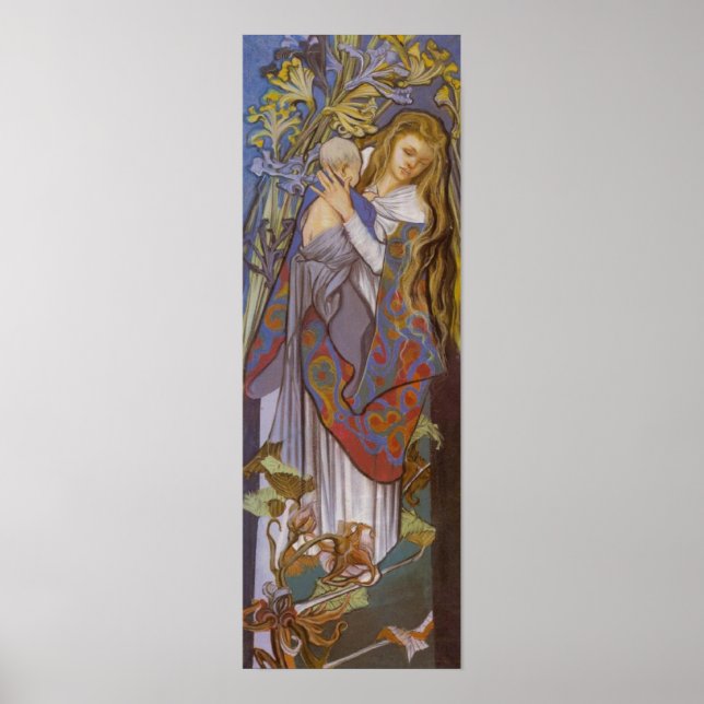 Poster Wyspianski, Caritas (Madonna and Child), 1904 (2) (Frente)