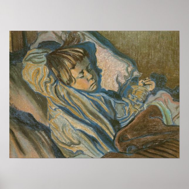 Pôster Wyspianski, Mietek Sleeping, 1902 (Frente)