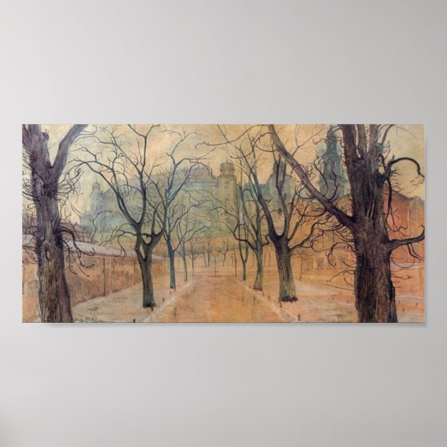 Pôster Wyspianski, Planty Park no Dawn, 1894 (Frente)