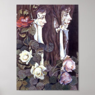 Poster Wyspianski, retrato dobro de Eliza Parenska 1905