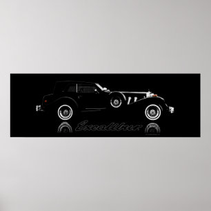 Poster X12 preto do Phaeton 36 da série IV de Excalibur