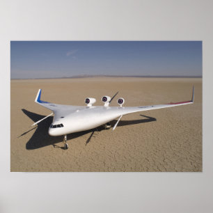 Pôster X-48B Veículo aéreo sem tripulação