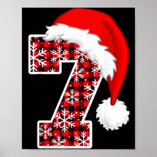Poster Xadrez 6 7 Seis Sete Meme Natal Chapéu de Natal