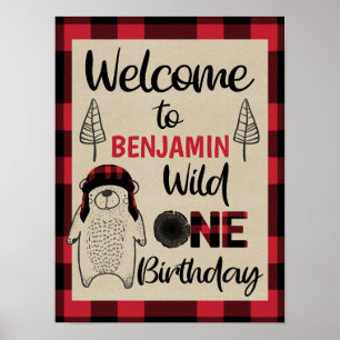 Poster Xadrez selvagem de um aniversário