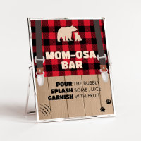 Xadrez Vermelha Lumberjack Mãe Bar Osa
