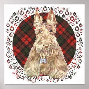 Pôster Xadrez Wheaten Scottie