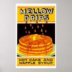 Poster Xarope da Marca Vintage Lyons-Magnus Mellow Drips