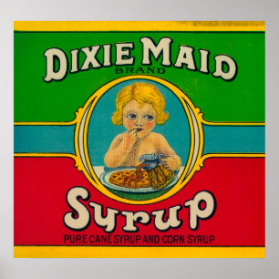 Poster Xarope LabelCairo da empregada doméstica de Dixie