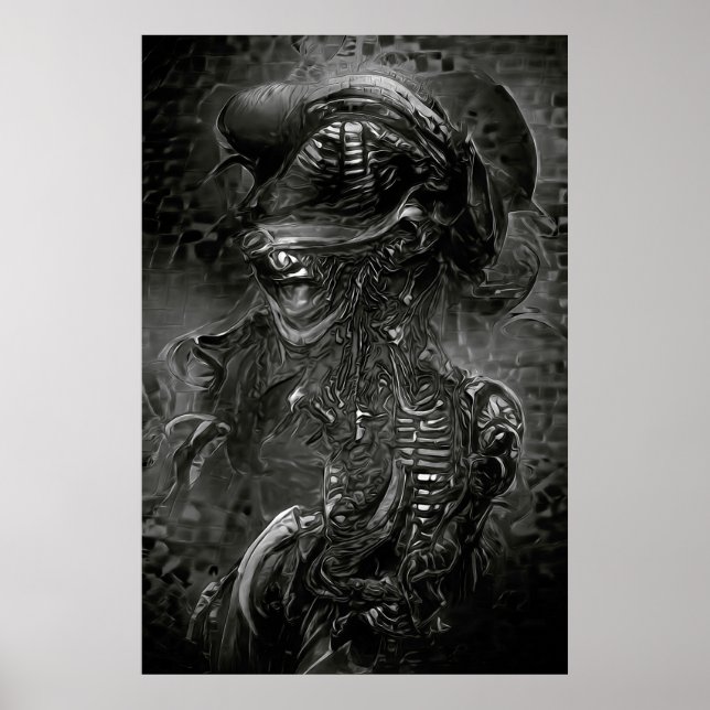 Poster Xenomorph B&W (Frente)