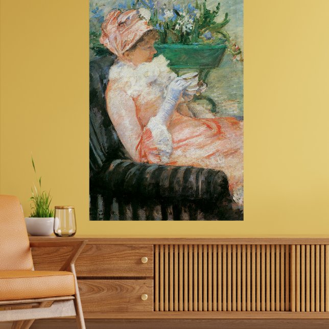 Poster Xícara de chá por Mary Cassatt, Impressionismo ven (Sala de Estar 2)