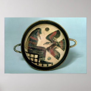 Pôster Xícara laconiana representando Zeus e águia