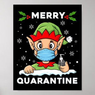 Poster Xmas da Família de Divertimentos do Elf da Quarent
