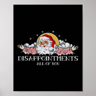 Poster Xmas Desapontou Todos Vocês Papais noeis Dizendo W