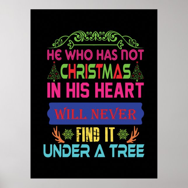 Poster Xmas Deu A Quem Não Tem Natal (Frente)