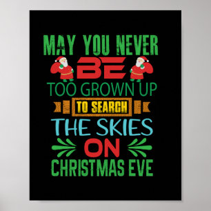 Poster Xmas Deu O Céu Na Véspera De Natal