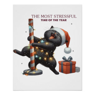 Pôster Xmas Deu O Momento Mais Estressante Do Ano
