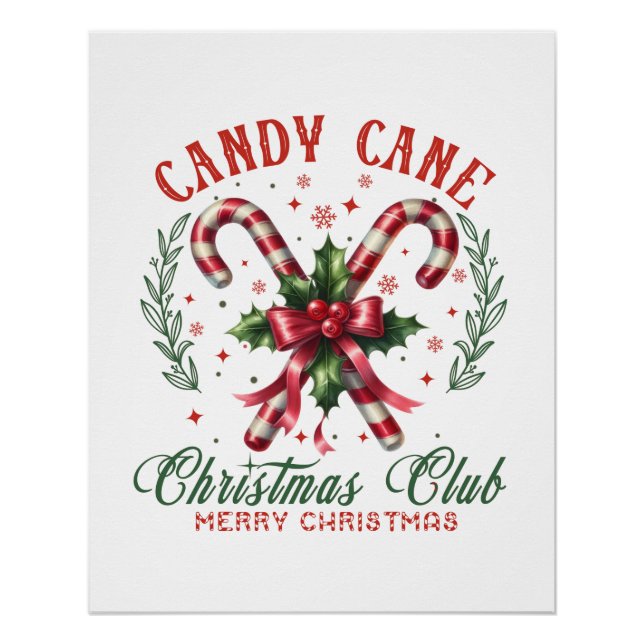 Pôster Xmas Gift Christmas Club (Frente)