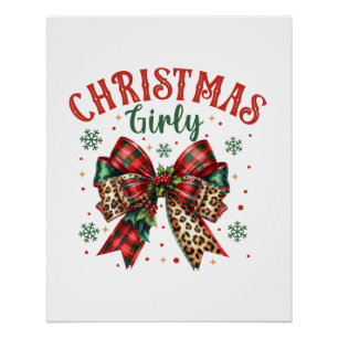 Pôster Xmas Gift Christmas Girly