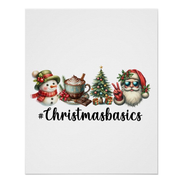 Pôster Xmas Gift Christmasbasics (Frente)