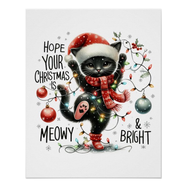 Pôster Xmas Gift Espero Seu Natal (Frente)