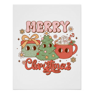 Pôster Xmas Gift Feliz Natal