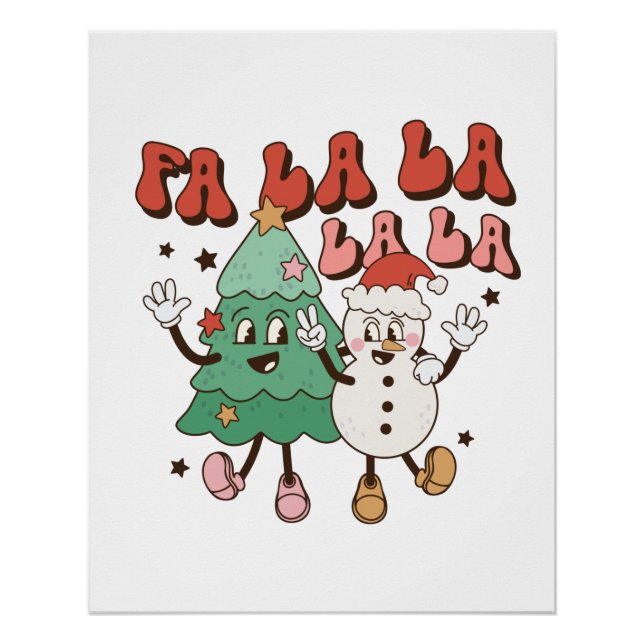 Pôster Xmas Gift La La La La La La (Frente)