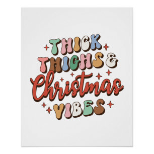Pôster Xmas Gift Thick e Vibes de Natal