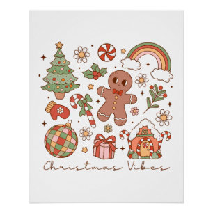 Pôster Xmas Gift Vibes de Natal