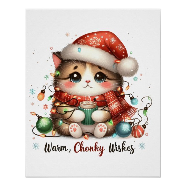 Pôster Xmas Gift Warm Chonky Deseja (Frente)