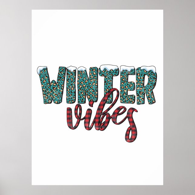 Poster Xmas Gift Winter Vibes (Frente)