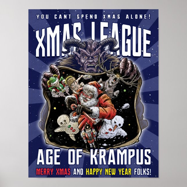 Pôster Xmas League Age of Krampus (Frente)