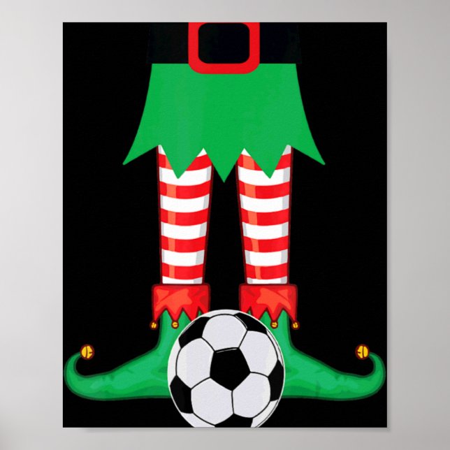 Poster Xmas Matching Soccer Elf Pajama Christmas Team S  (Frente)