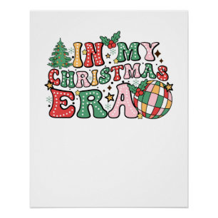 Pôster Xmas Presente Na Minha Era De Natal