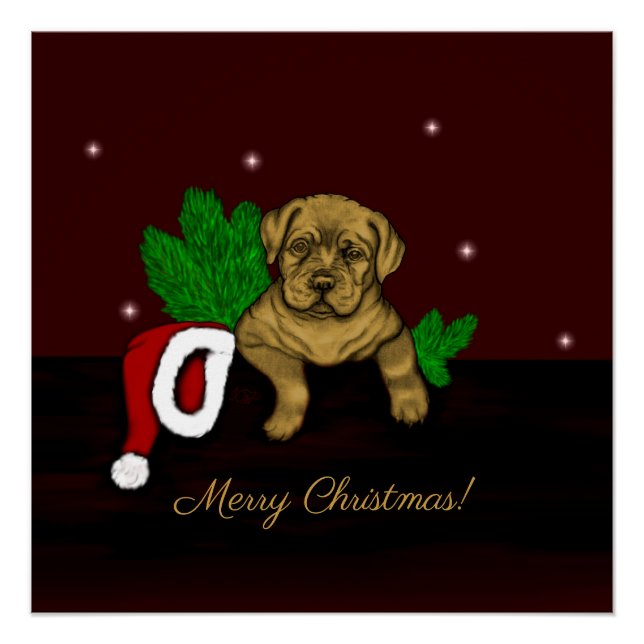 Pôster XMas puppy (Frente)