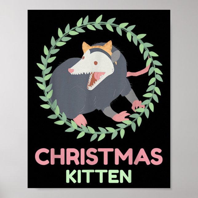 Poster Xmas Ssum Kitten - Creepy Cute Pastel Goth Christm (Frente)