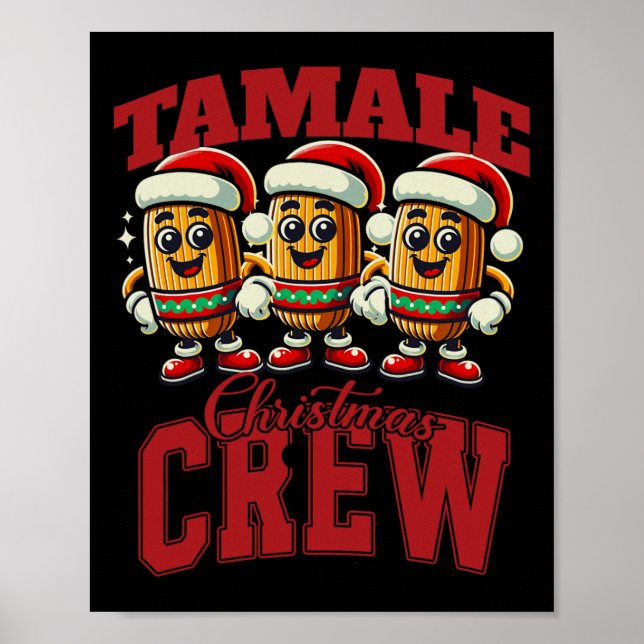 Poster Xmas Tamale Comida Engraçada Mães de Natal mexican (Frente)