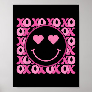 Poster Xo Rosa Sorriso Olhos Corações Pulverizadores Vale