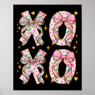 Poster Xoxo Abraços E BeijosCorações Amor Coquete Dia Dos
