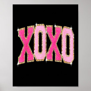 Poster Xoxo Amor Doce Dia dos Namorados Coração Romântico