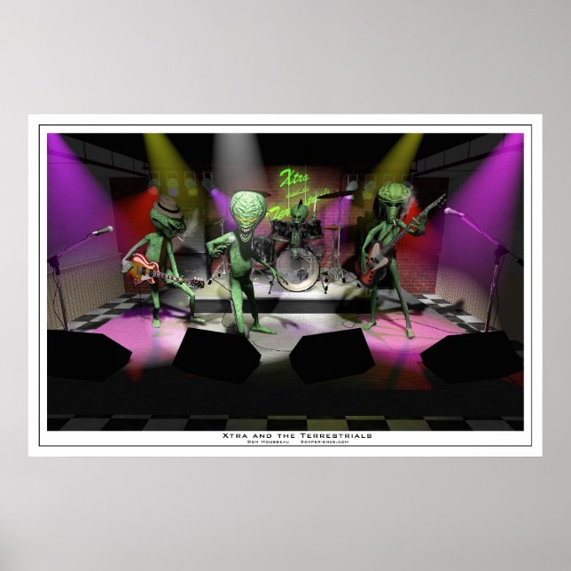 Poster Xtra e os Terreais (Frente)