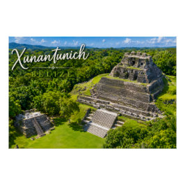 Pôster Xunantunich Belize sítio arqueológico maia